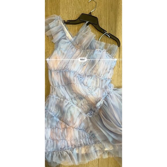 COLLINA STRADA LILAC PERIWINKLE PLAID JAZZELLE MINI DRESS Size M - Picture 10 of 13